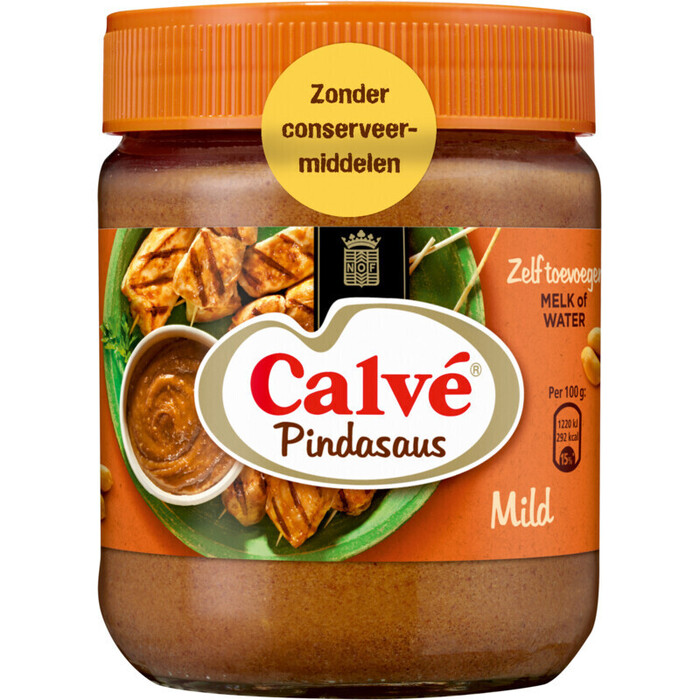 Pindasaus mild geconcentreerd (Pot, 350g)