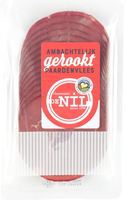De Nil Ambachtelijk gerookt paardenfilet 100 g  5 sneden (150g)