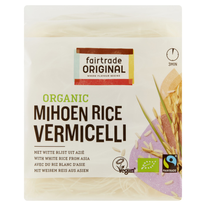 Fairtrade Original Organic Mihoen Rice Vermicelli 225 g (225g)