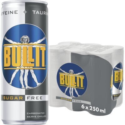 Bullit Sugarfree 6-pack (6 × 250ml)
