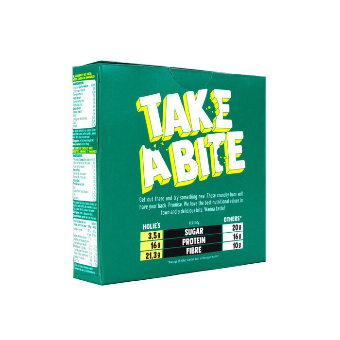 Holie's Crunchy Bar Nuts & Seeds 3 x 2 x 20 g (3 × 40g)