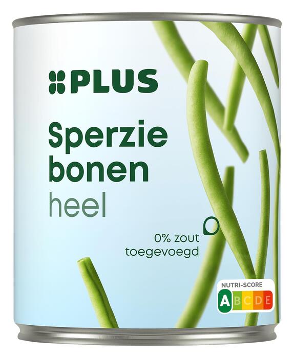 PLUS Sperziebonen heel (Blik, 800g)