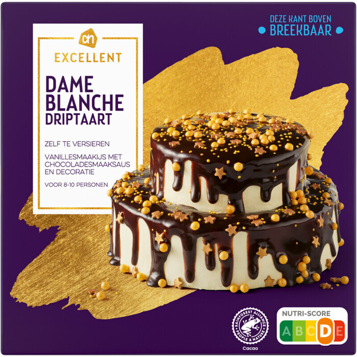 AH Excellent Dame blanche driptaart (650g)