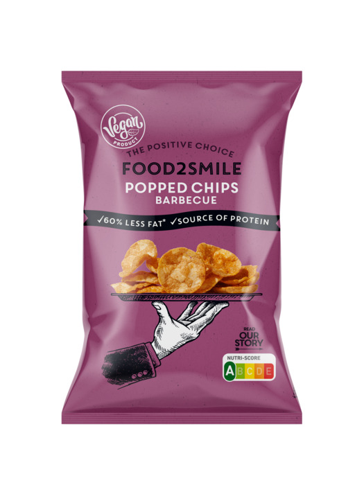 Food2Smile Popped Chips Barbecue 90g (90g)