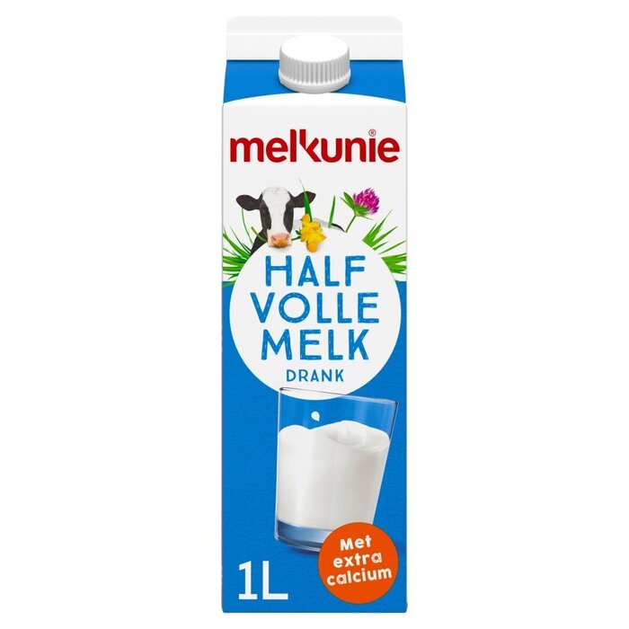 Halfvolle Melk Extra Calcium (Pak, 1L)