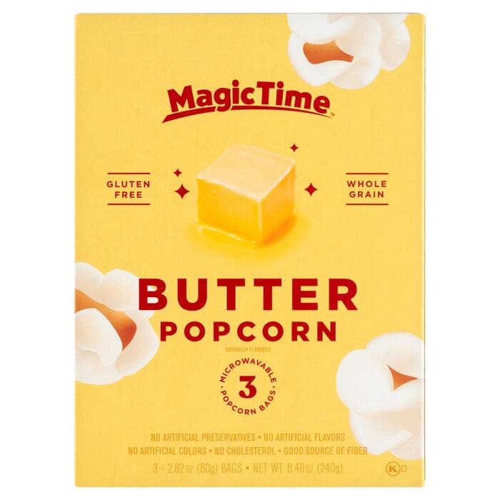 Magic Time Butter Popcorn 3 x 80g (Doos, 240g)