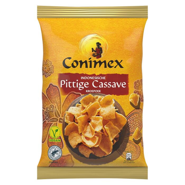 Conimex Kroepoek pittige cassave (Zak, 75g)