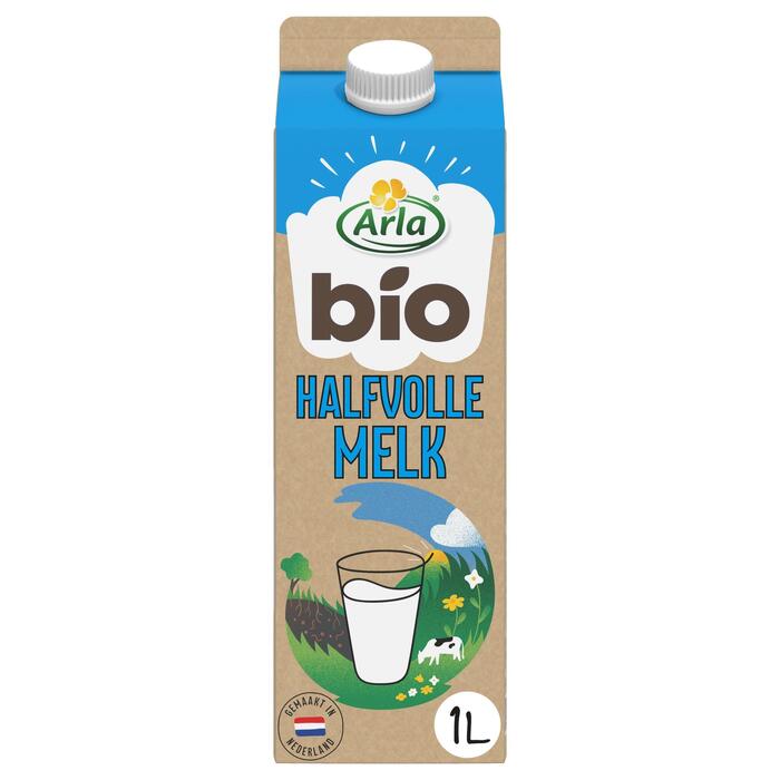 Biologische Halfvolle Melk (Pak, 1L)