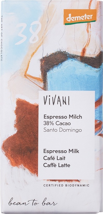 Melkchocolade 38% espresso (90g)