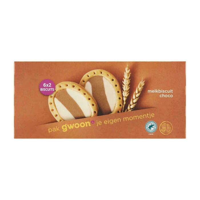 g'woon Melkbiscuit melk choco (245g)