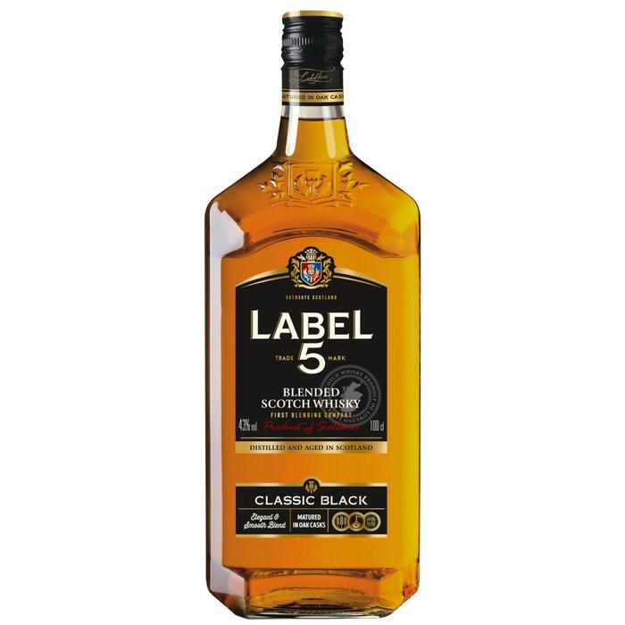Label 5 Blended Scotch Whisky 100cl (rol, 1L)