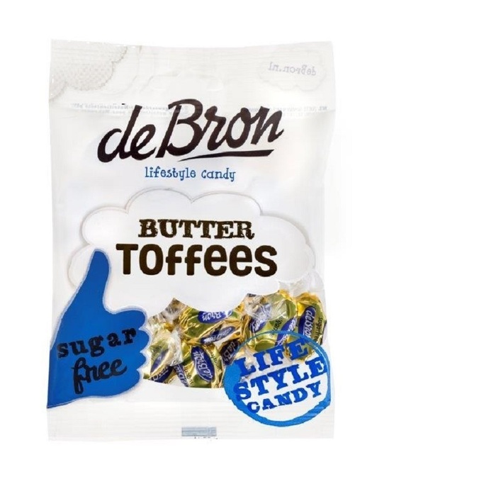 De Bron Butter Toffees Sugarfree 70g (70g)