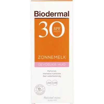 Biodermal Gevoelige huid zonnemelk SPF 30 (200ml)
