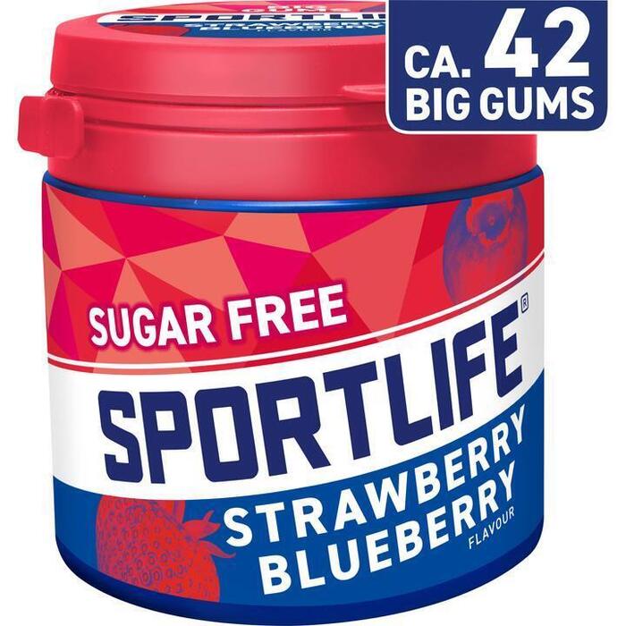 Sportlife Strawberry Blueberry Flavour Big Gums Sugar Free 99 g (99g)