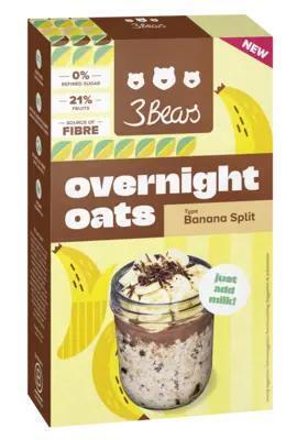 3Bears Overnight oats banana split (400g)