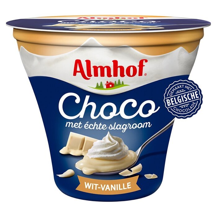 Almhof Choco met slagroom Wit-Vanille 180 g (180g)