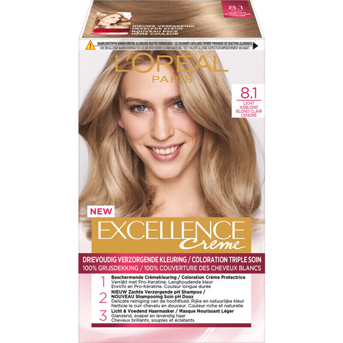 L'Oréal Excellence crème licht asblond 8.1