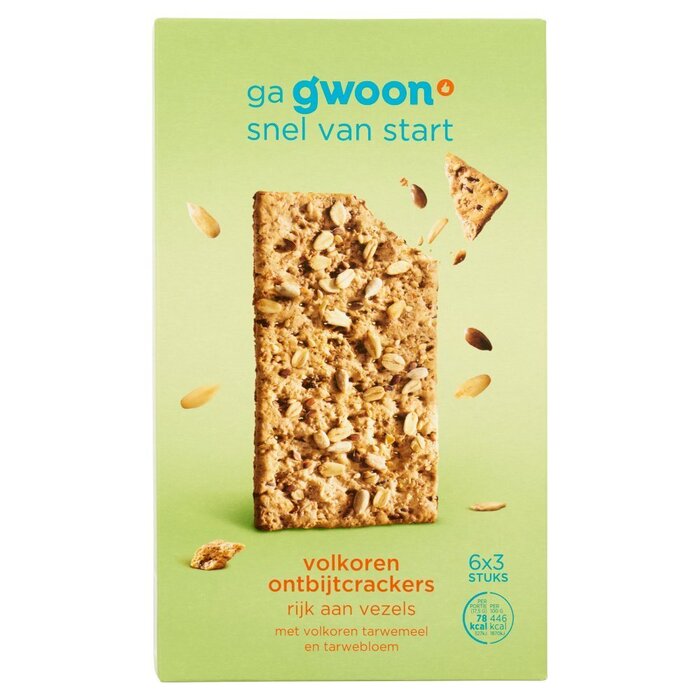 g'woon Ontbijtcrackers spelt volkoren (315g)