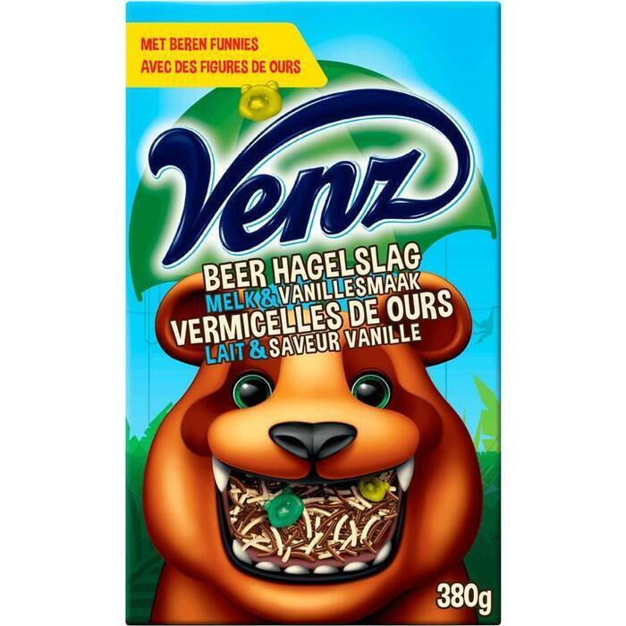 Venz Rimboe beer hagelslag melk/vanille 380 g (380g)