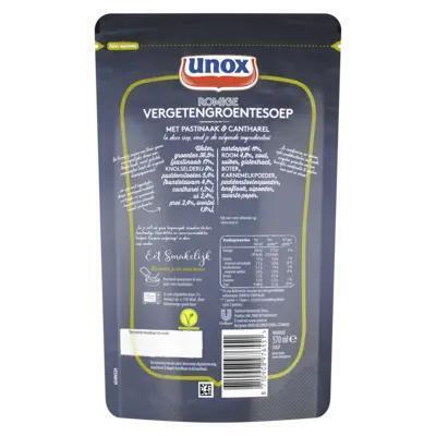 Unox Soep In Zak Proeverij Pastinaak & Catharel 570 ml (Stuk, 0.57L)