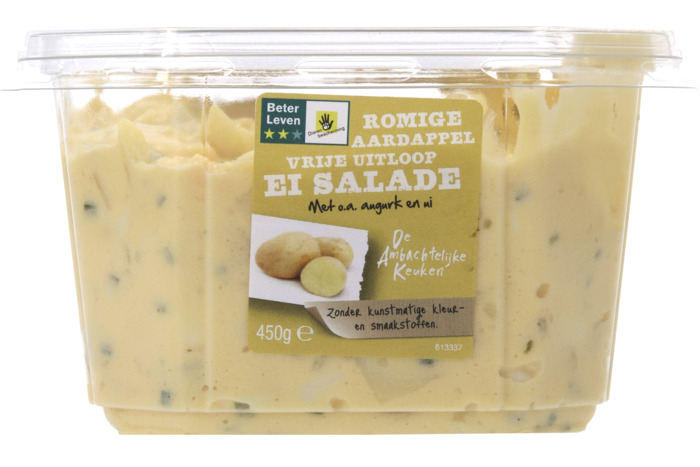 Aardappel vrije uitloop ei salade (Bakje, 450g)