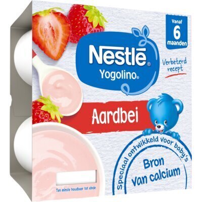 Yogolino Aardbei 6 mnd (Pak, 400g)