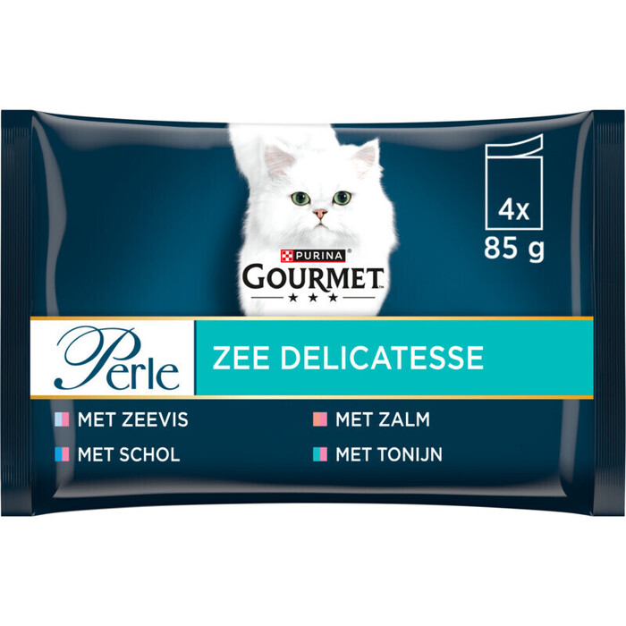 Perle pouch visdelicatesse (Stuk, 4 × 85g)