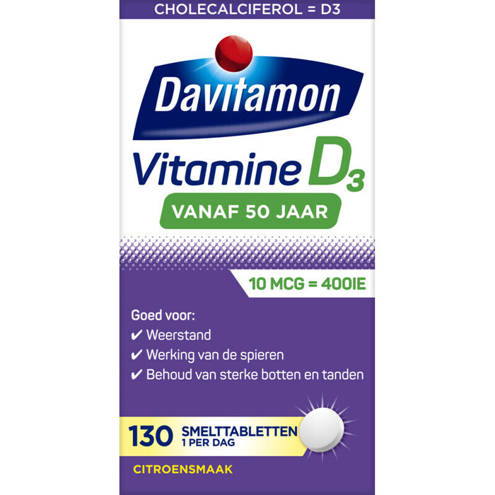 Vitamine D 50+ smelttablet (18g)