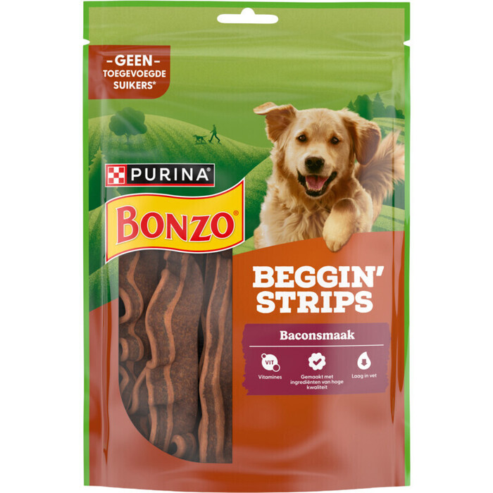 PURINA® Bonzo® Beggin' Strips 120 g (Doos, 120g)