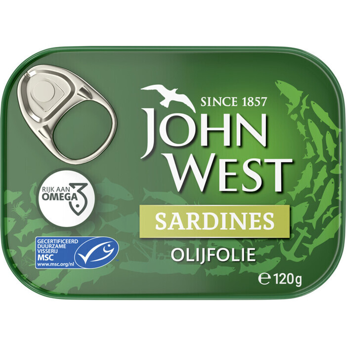 JW Sardines in olijfolie MSC 120 g (120g)