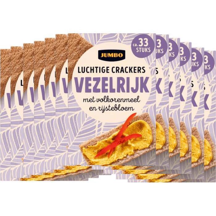 Jumbo Luchtige Crackers Volkoren met Rijstebloem 12 pack (12 × 3.72kg)