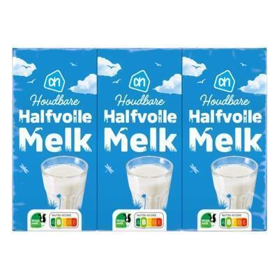 Halvolle melk houdbaar (pak, 6 × 200ml)