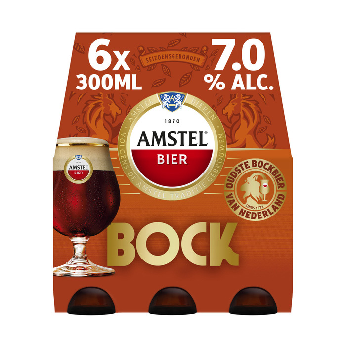 Amstel - Bock - Fles - 6 x 330ML (6 × 30cl)