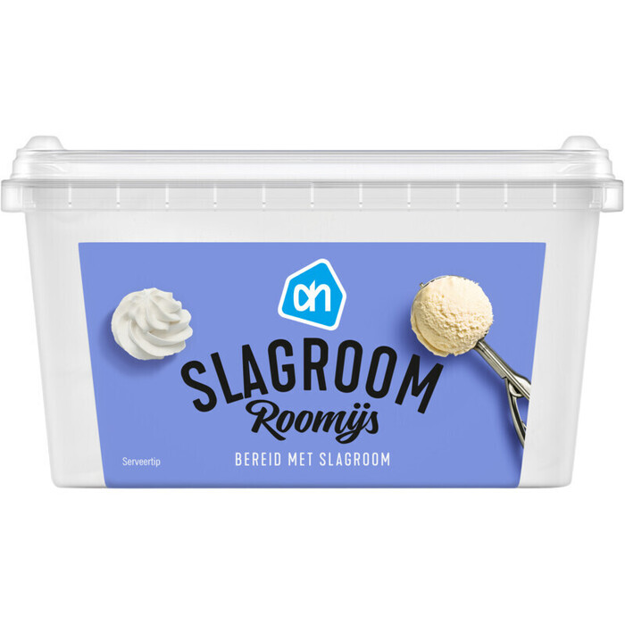 Slagroom roomijs (1L)