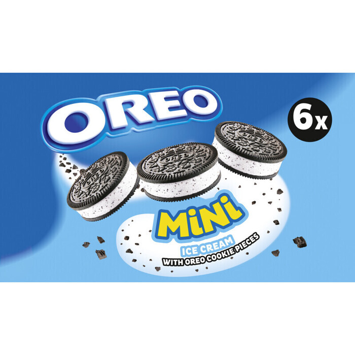 Oreo Ice Cream with Oreo Biscuit Pieces 6 x 55ml (doos, 204g)