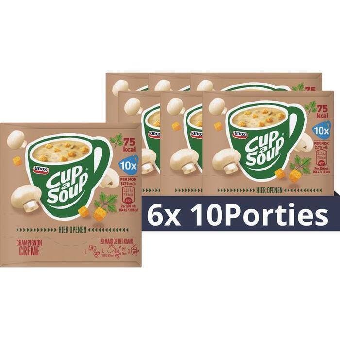 Unox Cup-a-soup champignon creme (Doos, 10 × 17g)