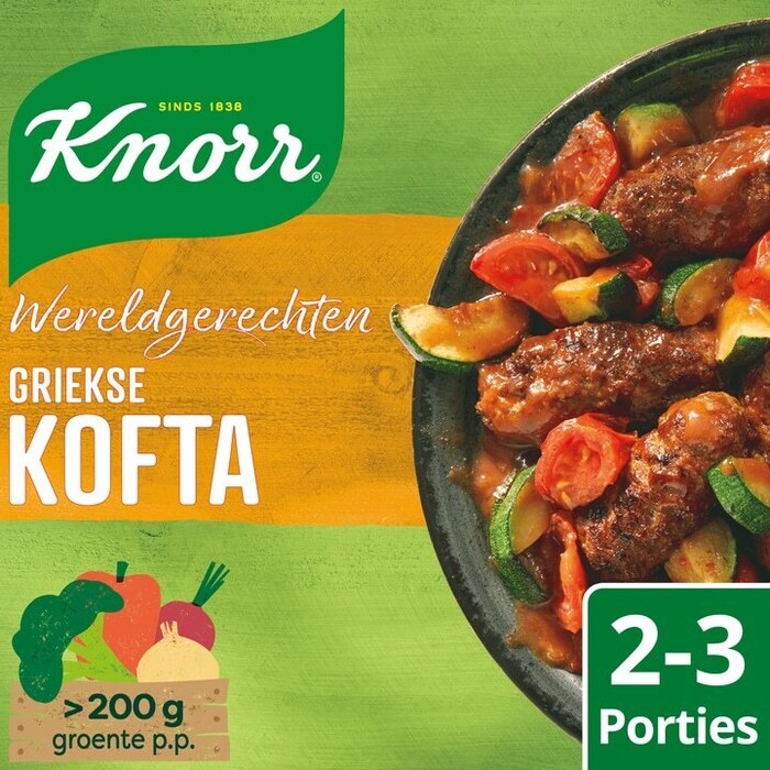 Knorr Wereldgerechten Maaltijdpakket Griekse Kofta 303g (Doos, 303g)