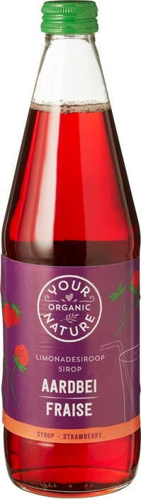 Limonadesiroop aarbei (0.5L)