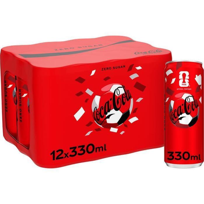 Coca-Cola Zero Sugar 12 x 330 ml (blik, 12 × 33cl)