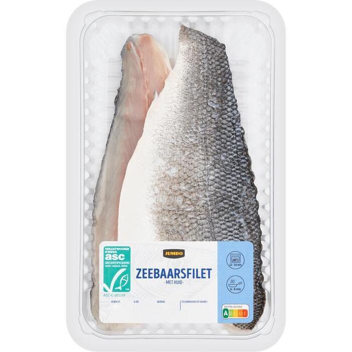 Jumbo Zeebaarsfilet met Huid ca. 240 g