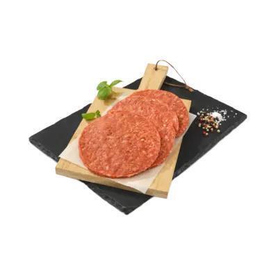 Magere runder grillburger (bak, 4 × 80g)