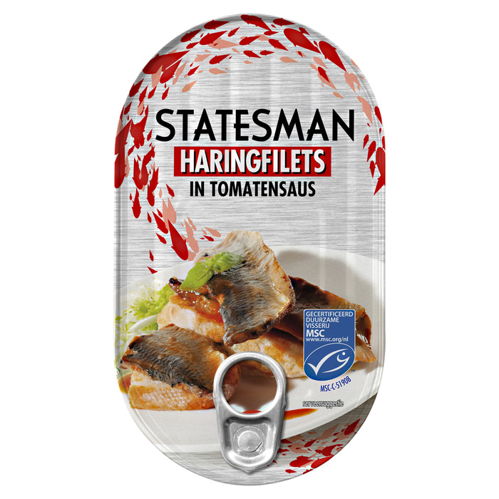 Statesman Haringfilet in tomatensaus (190g)
