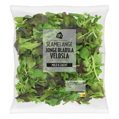 AH Jonge bladsla met veldsla (100g)