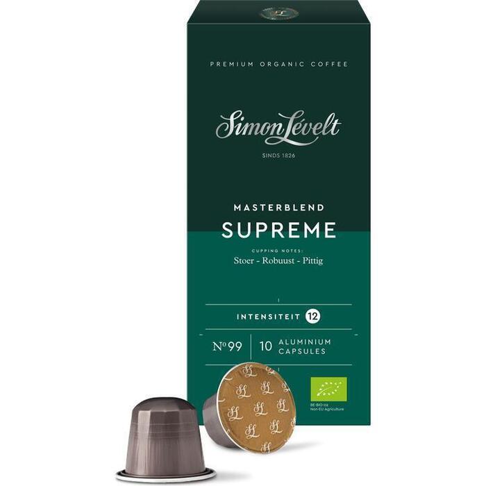Simon Lévelt Masterblend Supreme Gemalen Koffie in Capsules 10 Stuks 57g (57g)