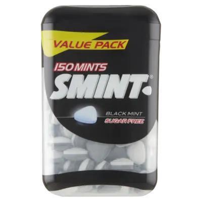 Smint Black Mint Sugar Free Value Pack 150 Stuks 105 g (Pot, 105g)