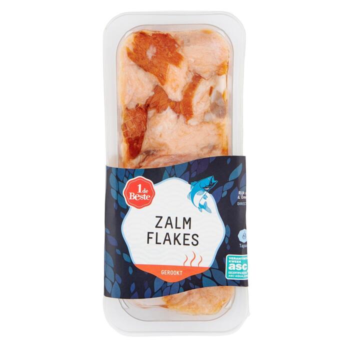 Zalmflakes gerookt (140g)