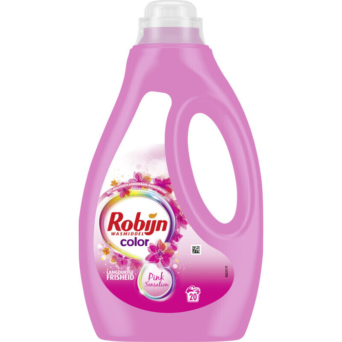 Robijn Vloeibaar Wasmiddel Color Pink Sensation 20 Wasbeurten (1L)