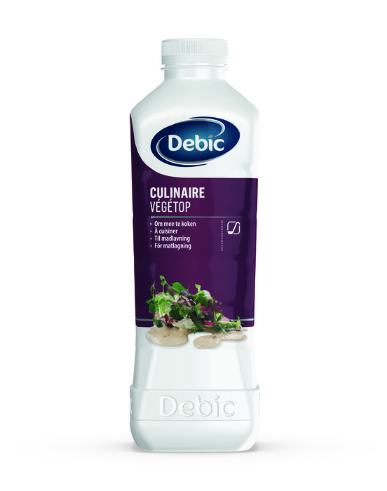 Debic culinaire végétop 1 lt fles, plantaardig alternatief voor kookroom (1L)