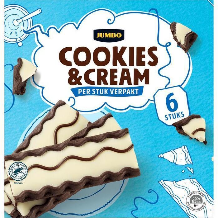 Jumbo Cookies & Cream 6 Stuks 150g (150g)