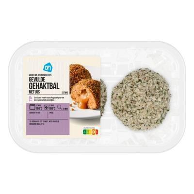 AH Gevulde gehaktballen met jus (250g)